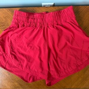Lululemon Athletica Red Athletic Shorts Lightweight Comfort